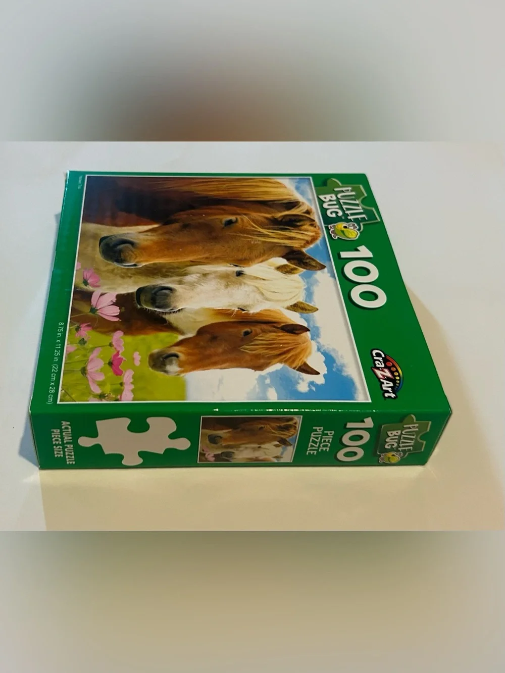 New “Horses Trio” Puzzle 100 Pieces 8.75” x 11.25” Puzzlebug Cra-Z-Art Horse